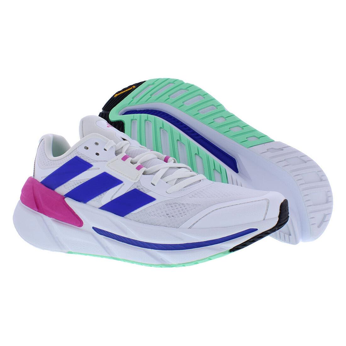 Adidas Adistar CS Mens Shoes - Footwear White/Lucid Blue/Lucid Fuchsia, Main: Off-White