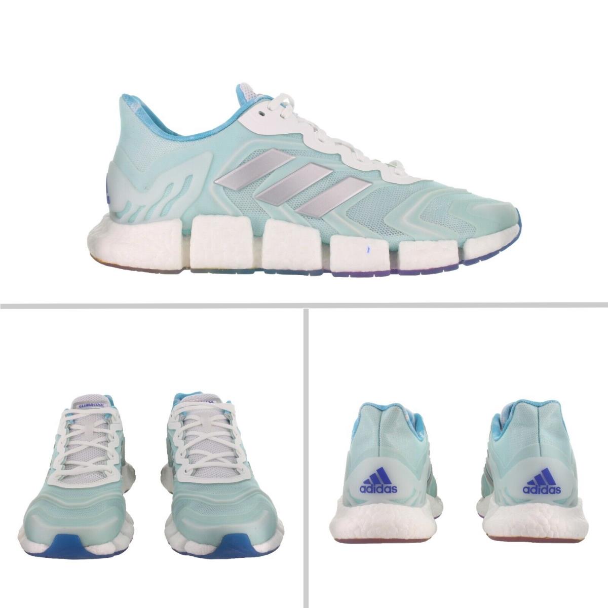 Adidas Men`s Climacool Vento White - Pulse Aqua Training Shoes Multiple Size - Cloud White, Pulse Aqua, Silver Metallic