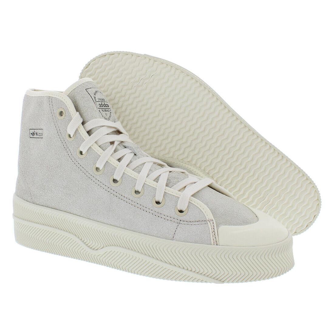 Adidas Nizza 2 Lea Mens Shoes - Chalk White/Off White, Main: White