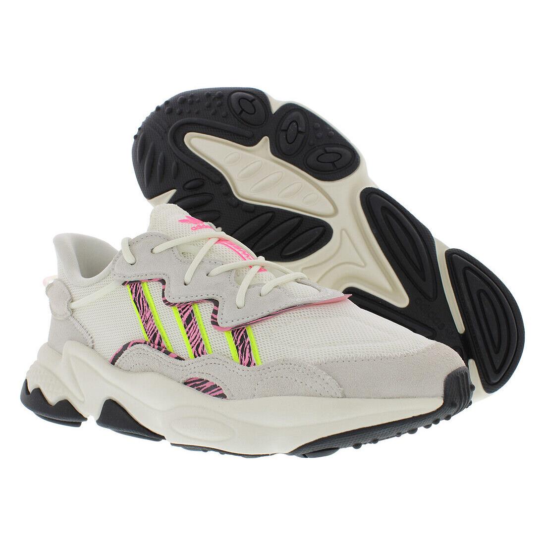 Adidas Ozweego Womens Shoes - Off White/Solar Yellow/Lucid Pink, Main: Off-White