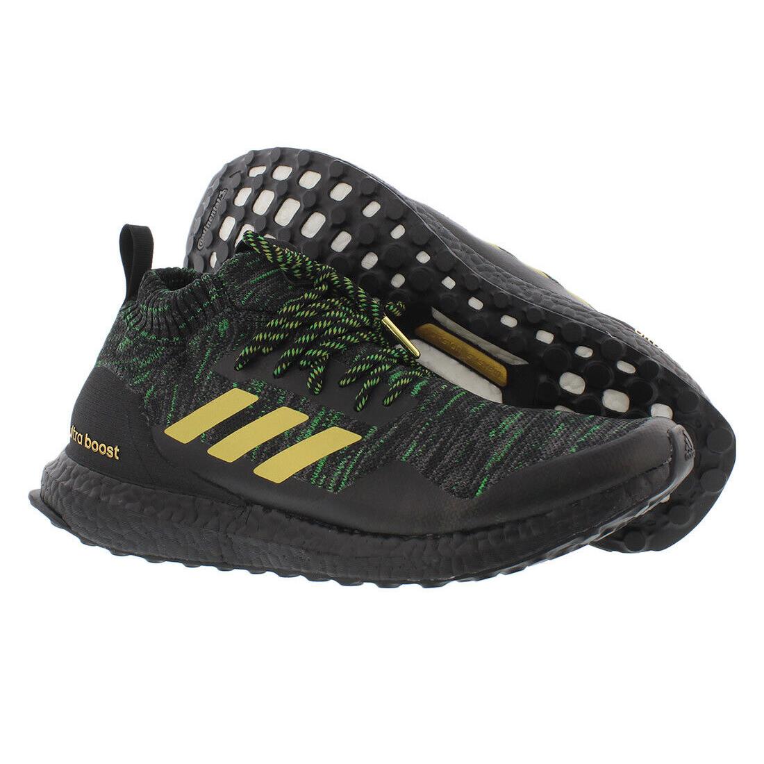 Adidas Ultraboost Dna Mid Mens Shoes - Black/Green/Gold, Main: Black