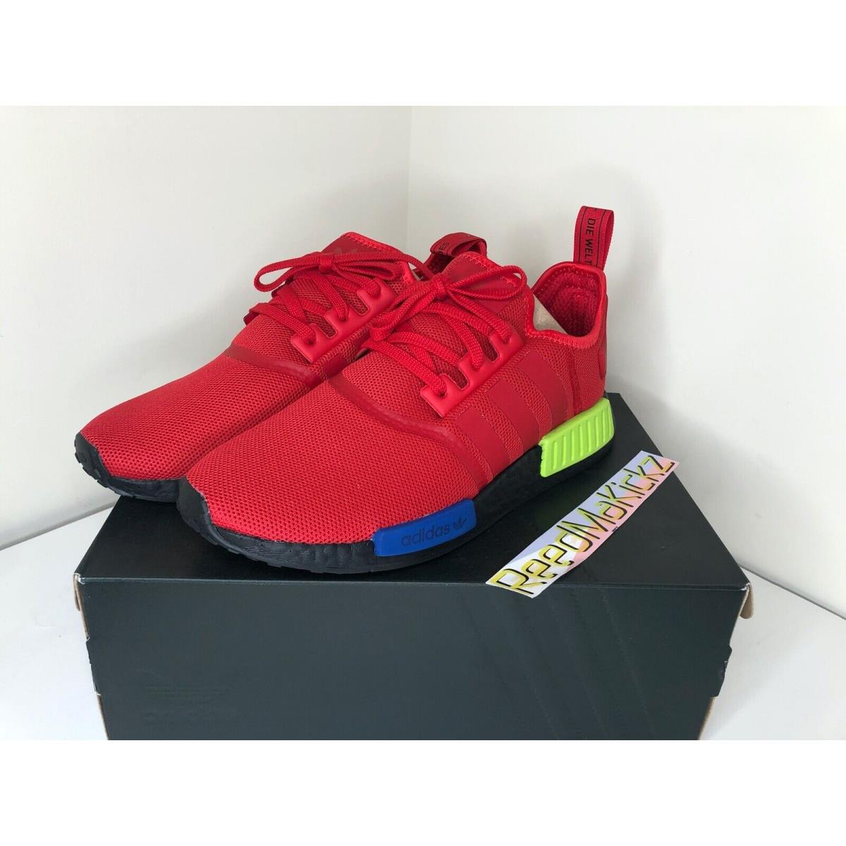 Adidas Nmd R1 Multicolor Red Blue Yellow Mens 14us FV5258 SporTipTop