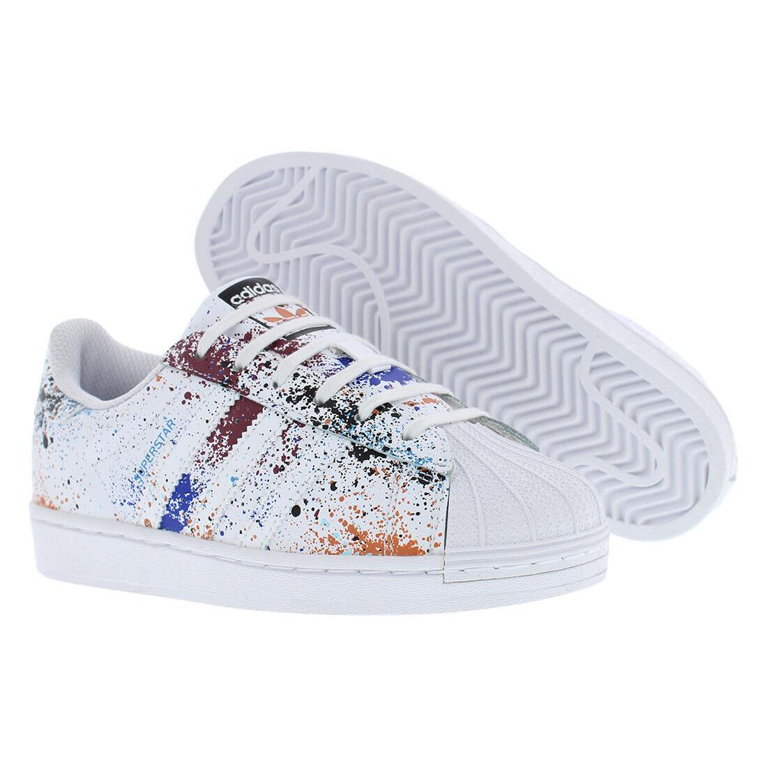 Adidas Superstar PS Girls Shoes - White/Multi Color, Main: White