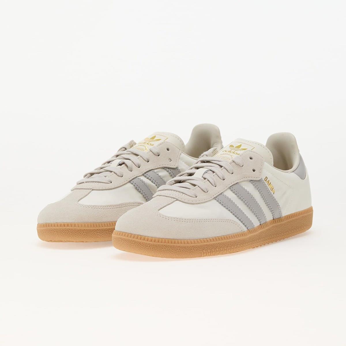 Adidas Originals Samba OG Off White Aluminium ID1448 Mens Casual Shoes Sneakers