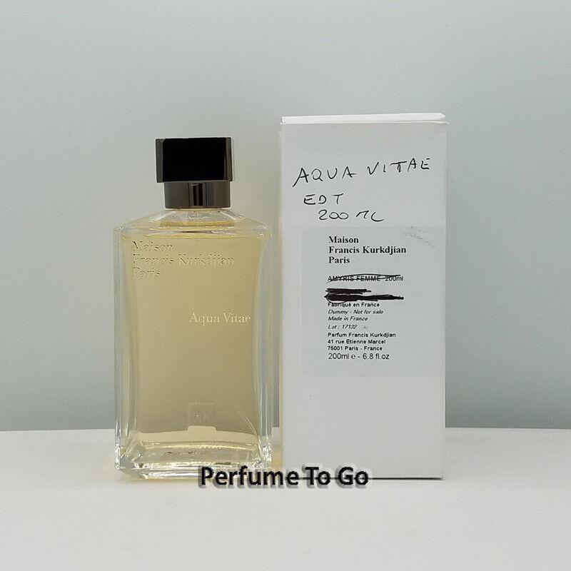 Maison Francis Kurkdjian Aqua Vitae 6.8 oz 200 ml Edt Spray Tester