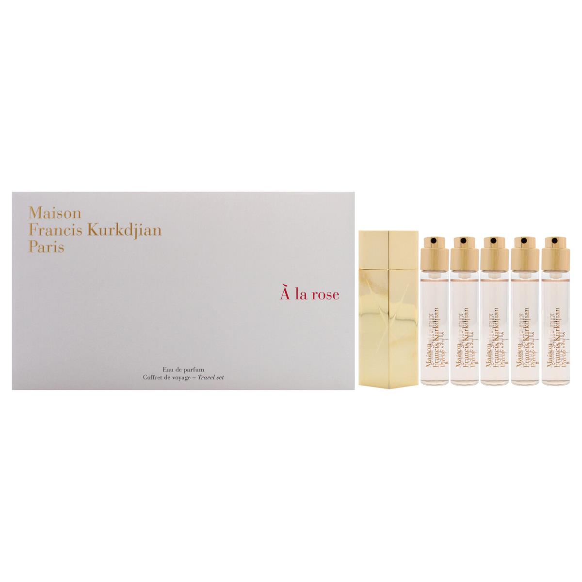 3 Pack A La Rose Travel Set by Maison Francis Kurkdjian For Women - 6 Pc Gift Se