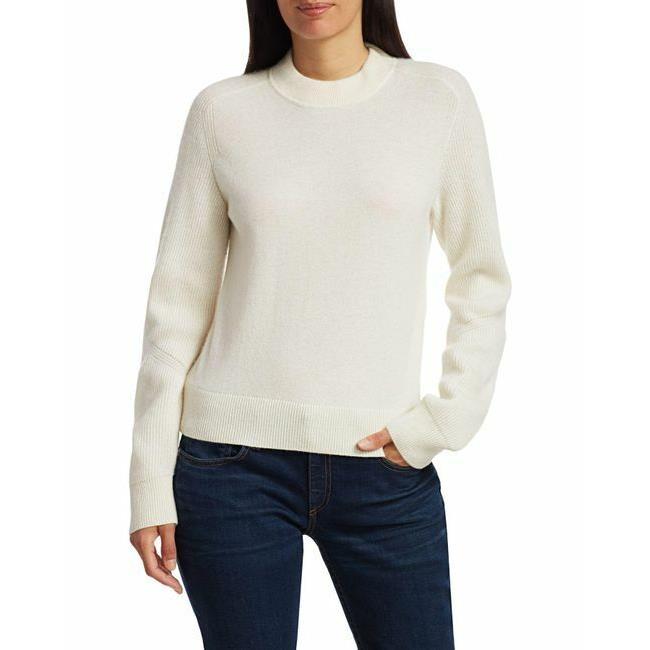 Rag Bone Logan Cashmere Turtleneck Sweater Ivory Nds