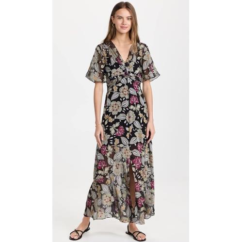 Rag Bone Women`s Tamar Floral Dress Black Floral 2