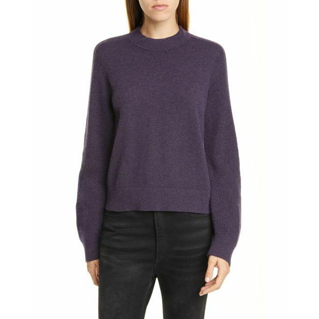 Rag Bone Logan Cashmere Turtleneck Sweater Purple Xxs XL Nds