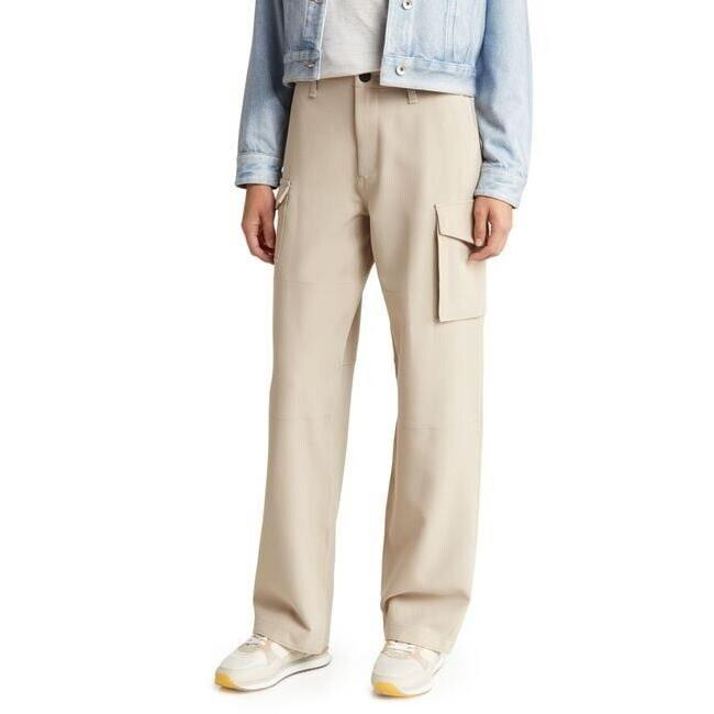 Rag Bone Womens Nora Cargo Side Pocket Pants In Stone Size 24