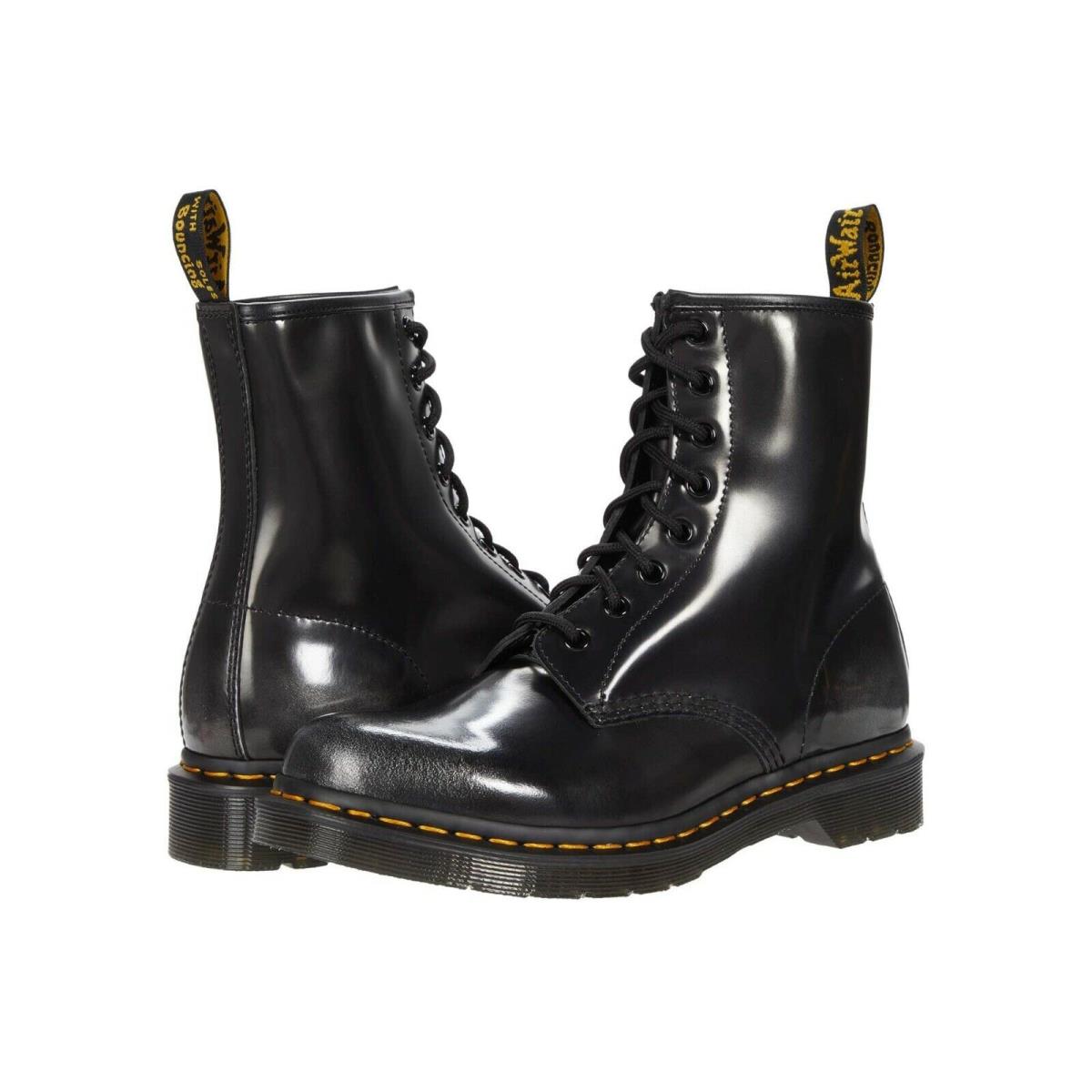 Women`s Shoes Dr. Martens 1460 8 Eye Leather Boots 26057040 Silver Arcadia