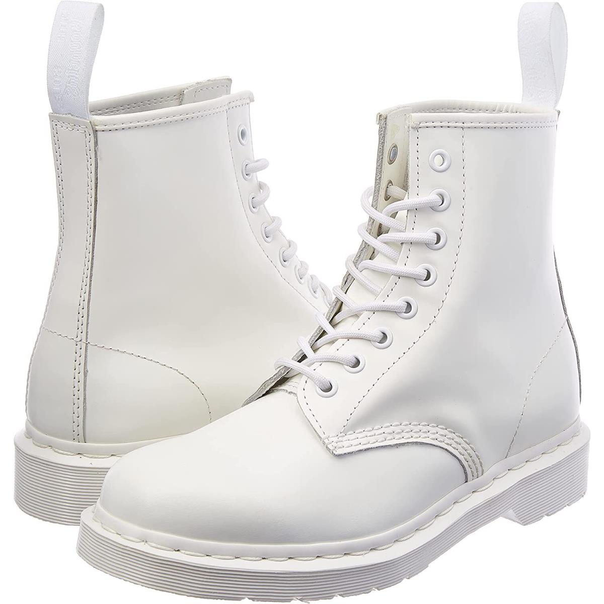 Women`s Shoes Dr. Martens 1460 Mono 8-Eye Leather Boots 14357100 White