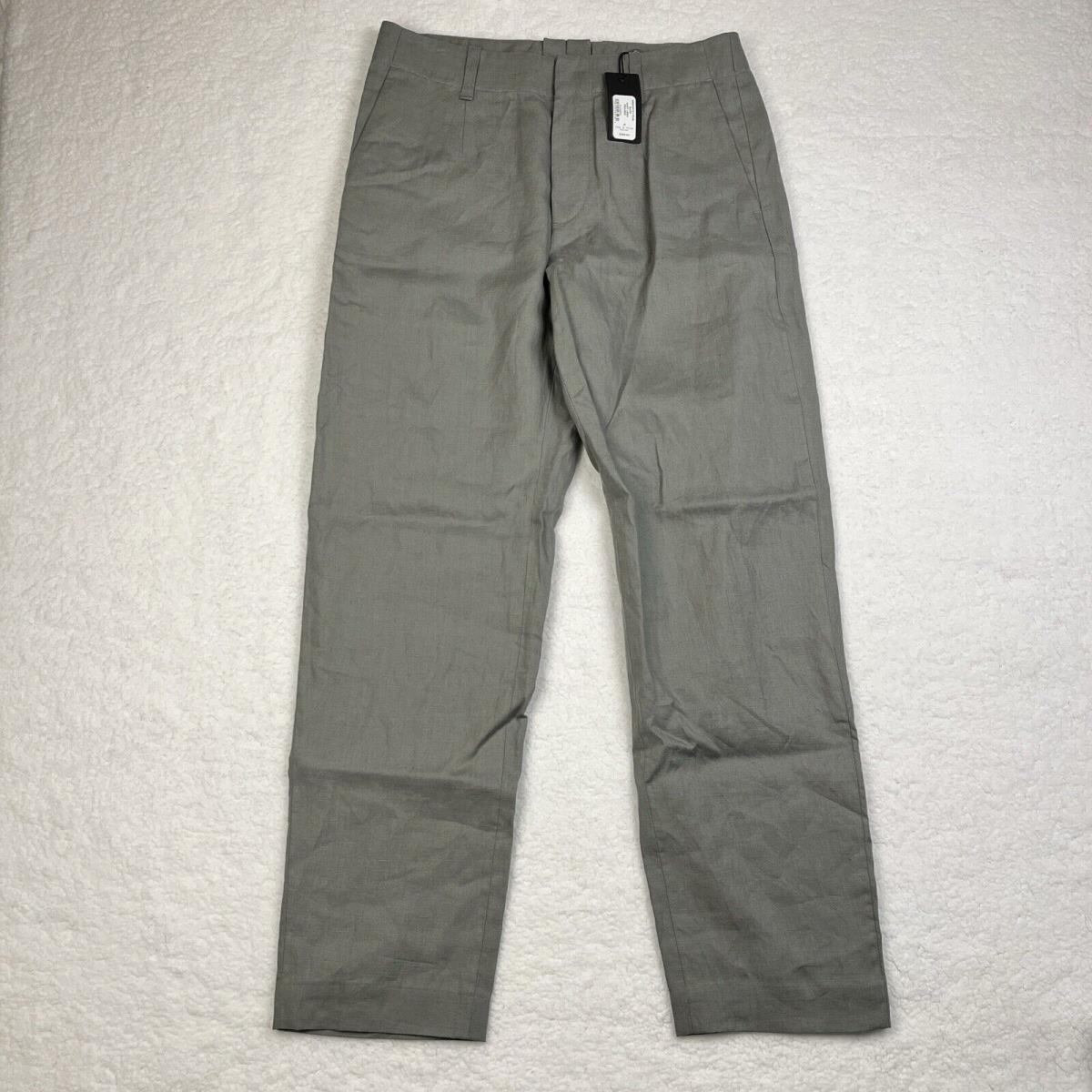 Rag Bone Shift Linen Trouser Mens 30 Slate Grey Linen