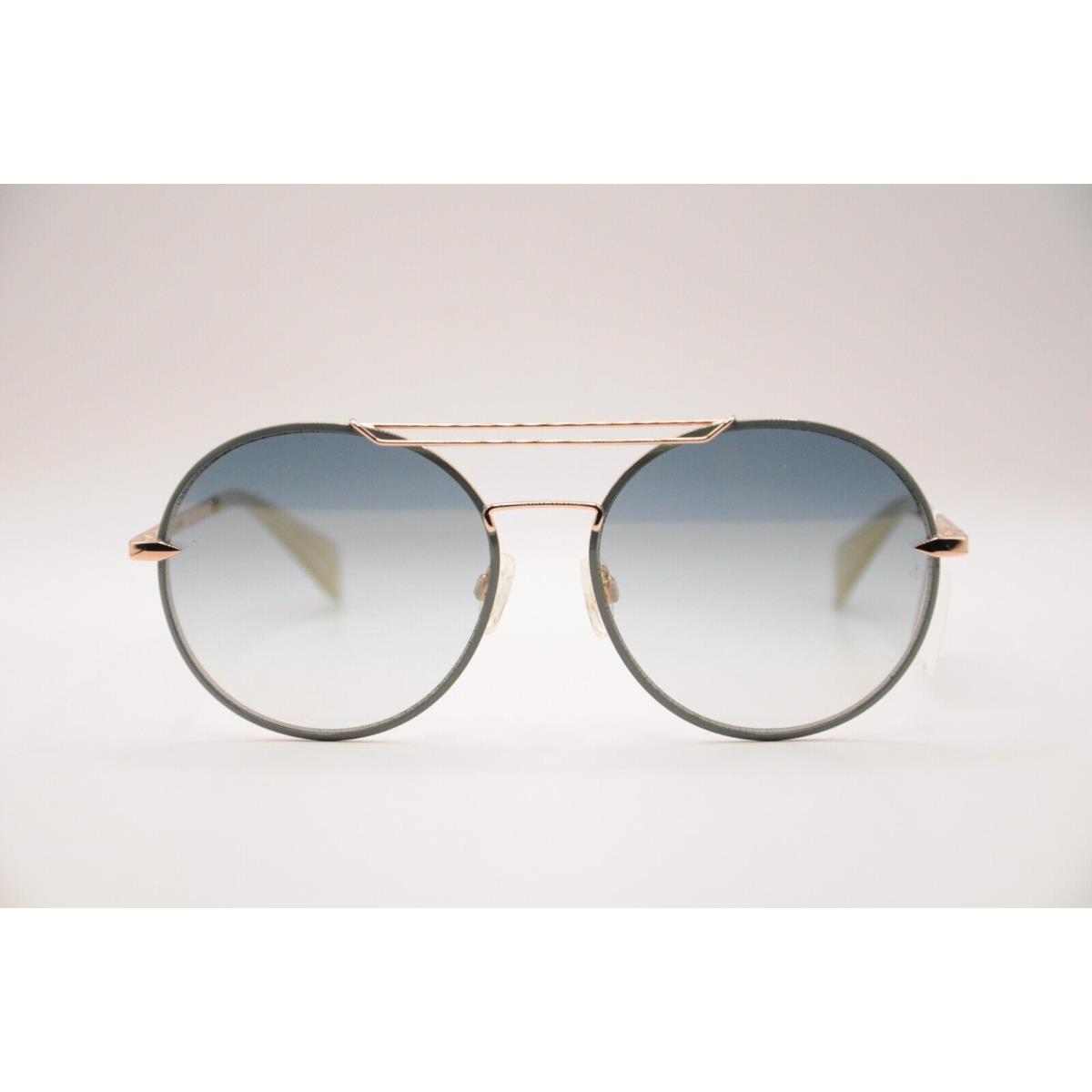 Rag Bone RNB1011/S Round Sunglasses 0PEF Gold/green 59-17-145