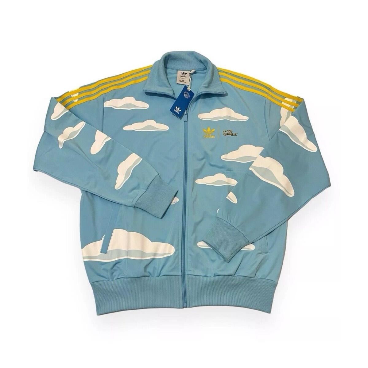 Adidas x Simpsons Cloud Allover Print Firebird Track Jacket IM8031 Size XL