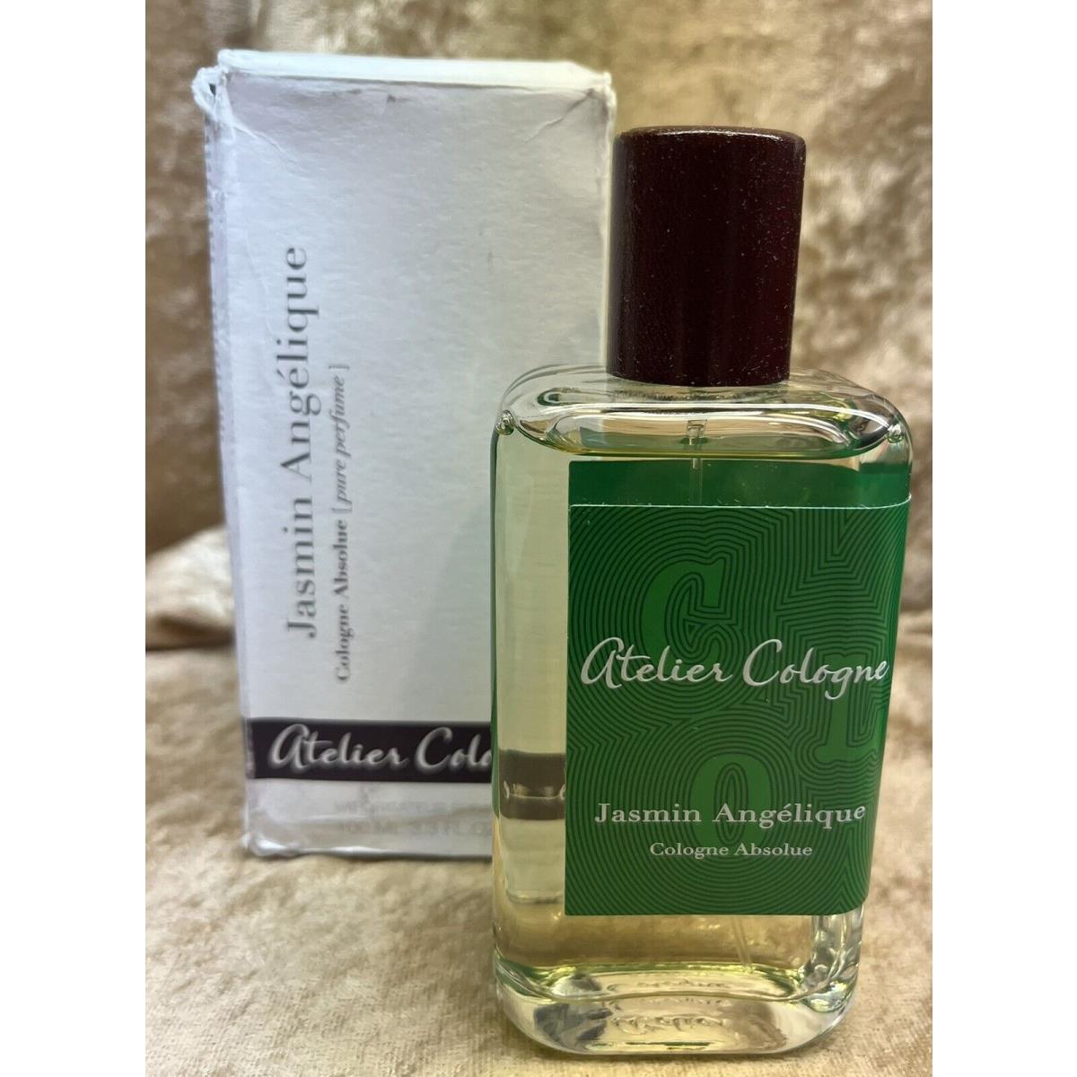 Jasmin Angelique Atelier Cologne Pure Perfume 3.3 Fl. Oz. 100 Ml. Dented Box