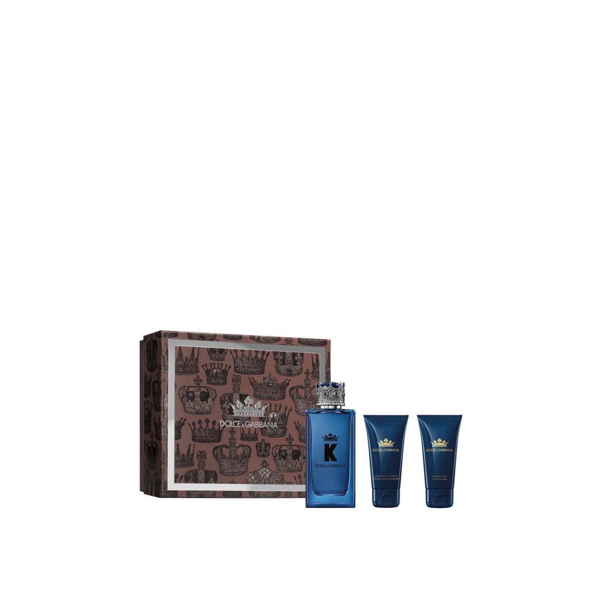 Dolce Gabbana K Eau De Parfum Spray 3 Piece Set For Men 3.4 Oz Eau De Parfume