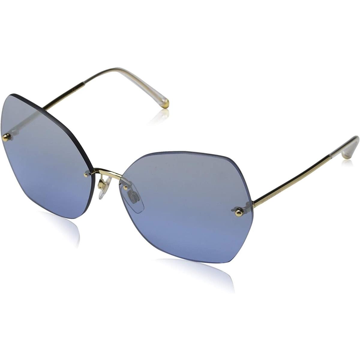 Dolce Gabbana DG2204 Sunglasses 02/7C-64 - Men`s Gold Frame Light Blue Mirror