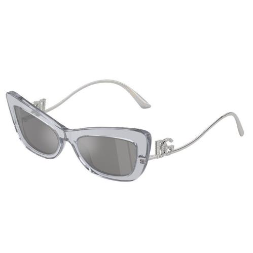 Dolce Gabbana Women`s 55mm Transparent Grey Sunglasses DG4467B-32916G-55