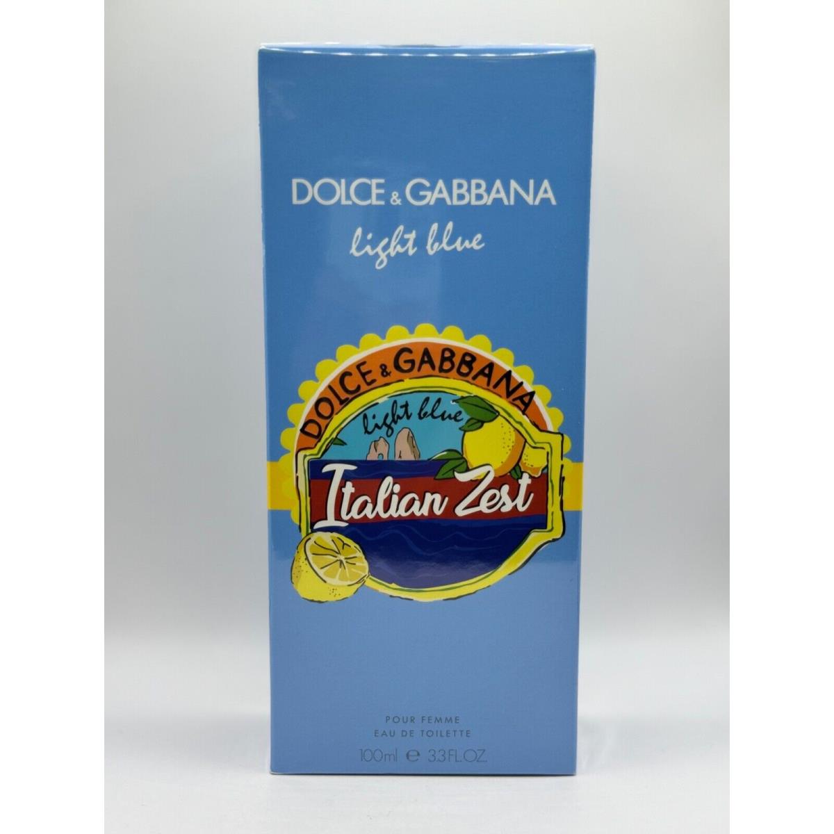 Light Blue Italian Zest BY Dolce Gabbana 100ML Edt Spray