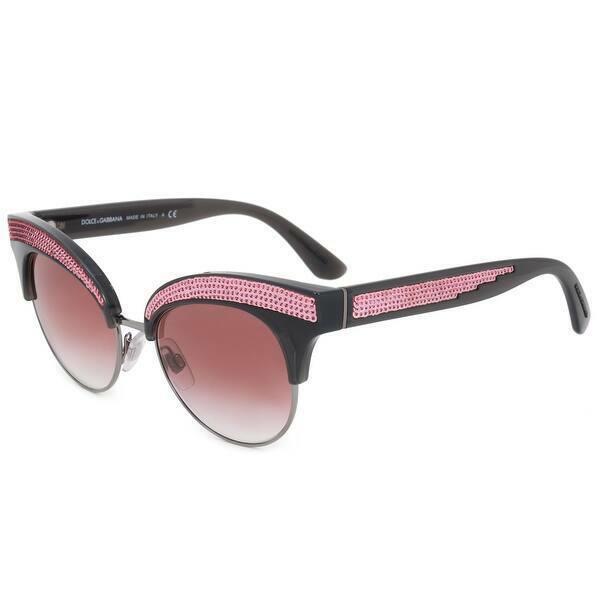 Dolce Gabbana DG6109 Sunglasses Grey Gunmetal W/pink Gradient Lens 50mm 31238D