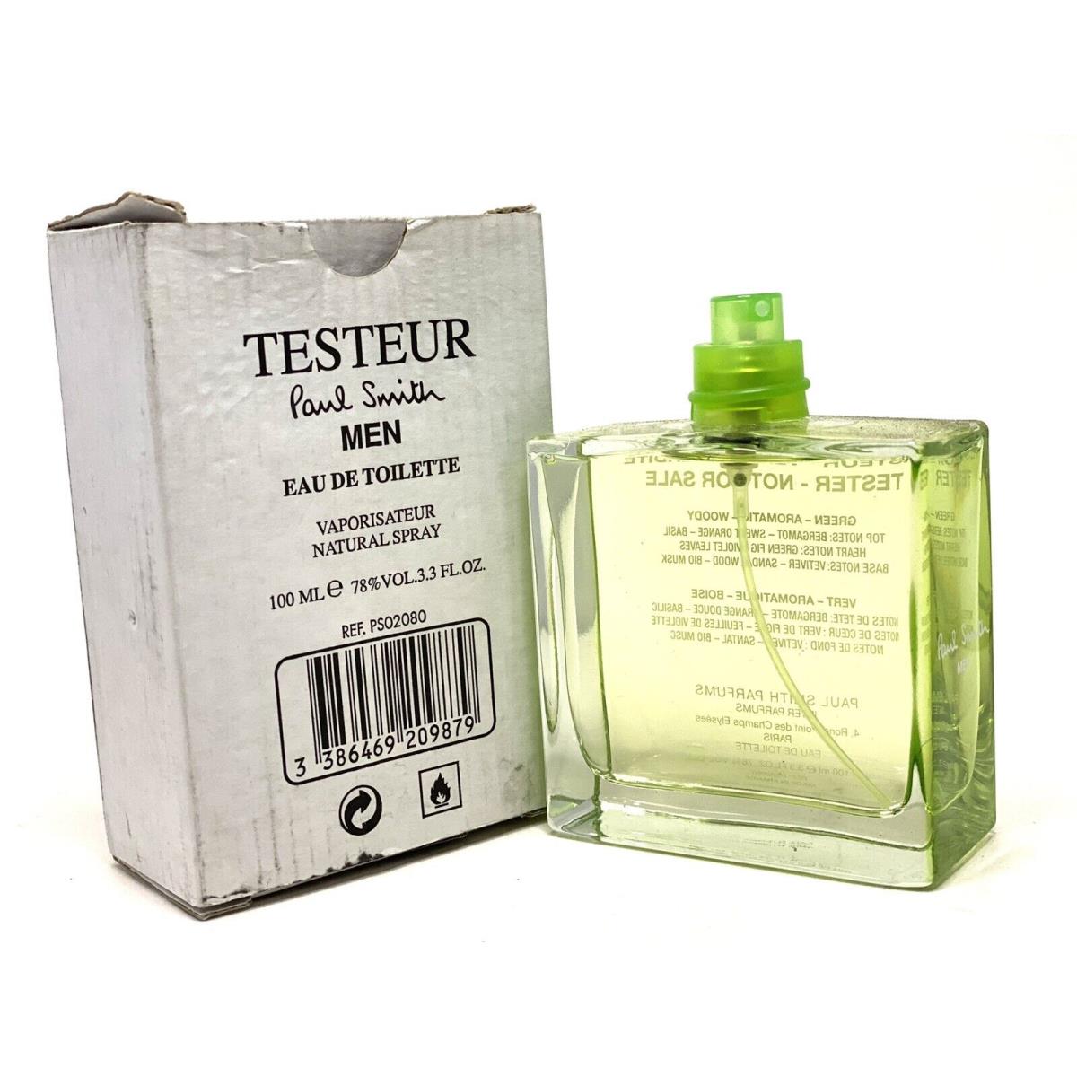 Paul Smith Men Tester 3.3 Fl.oz Eau De Toilette Spray For Men By Paul Smith