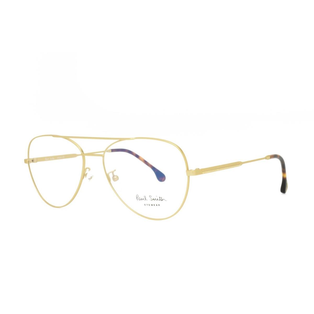 Paul Smith Angus Eyeglasses Rx Frame Aviator 58-17-145 Matte Gold P006 V2 04