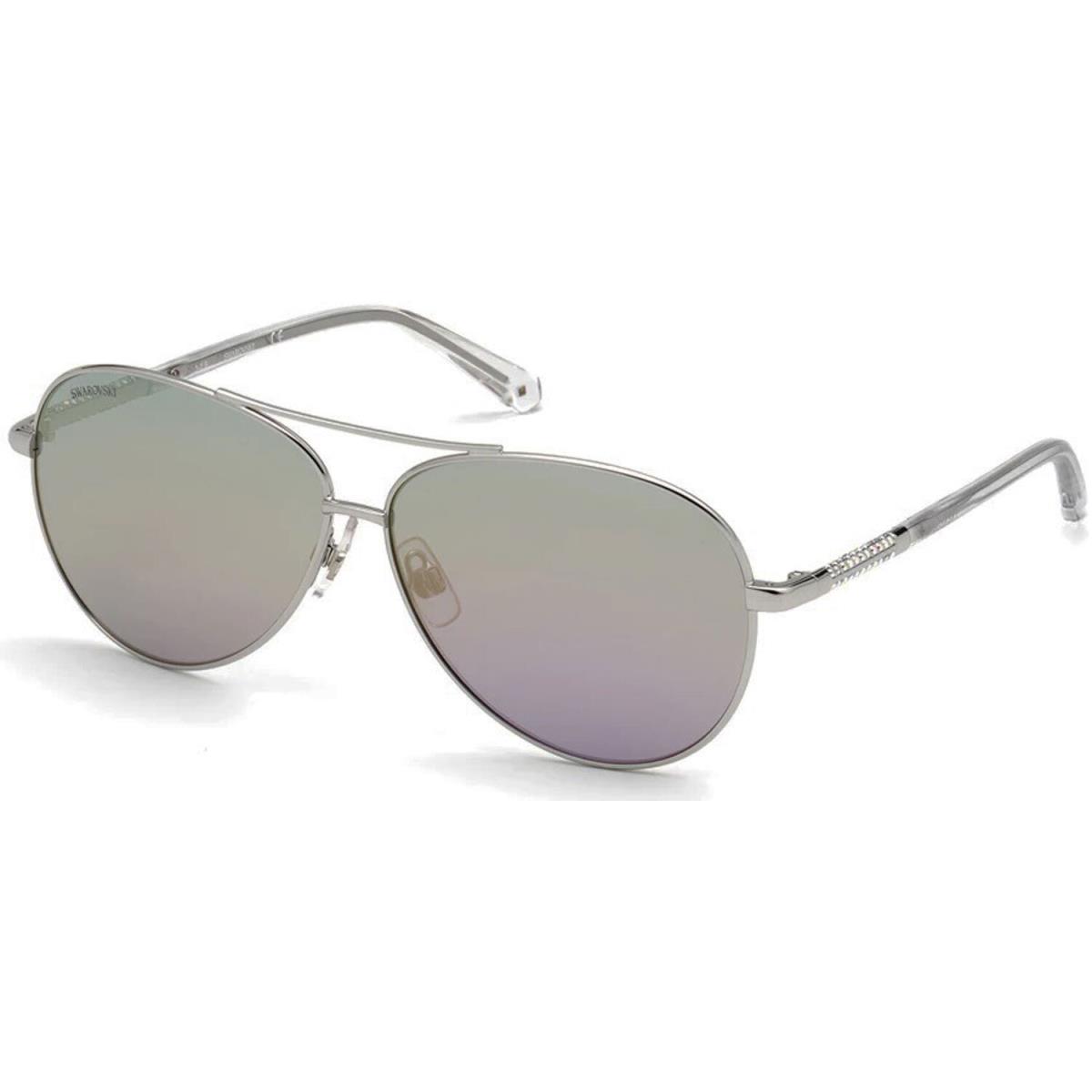 Paul Smith Swarovski SK0292-16Z Women`s Metal Sunglasses Blue Mirrored Lens