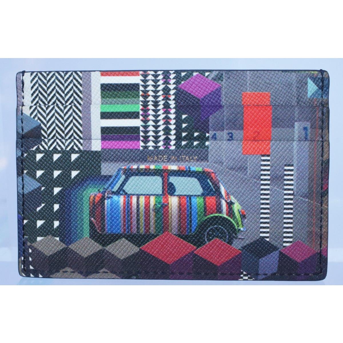 Paul Smith Men`s Wallet Minigeo Credit Card Holder Multi