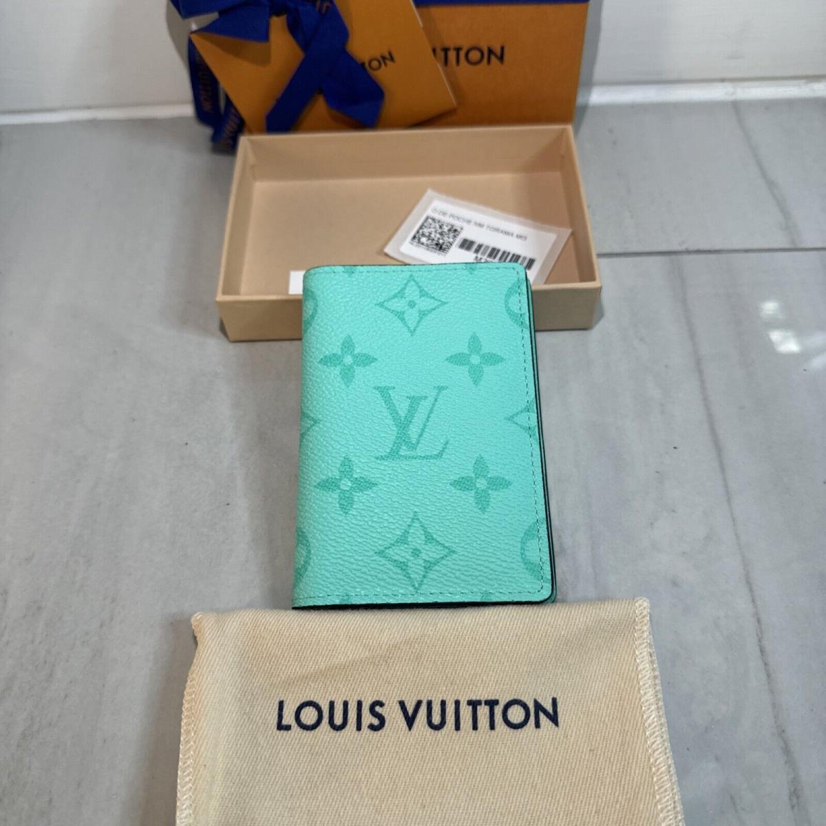 Louis Vuitton Pocket Organizer Taigarama Miami Green M30893 LV Ships Asap