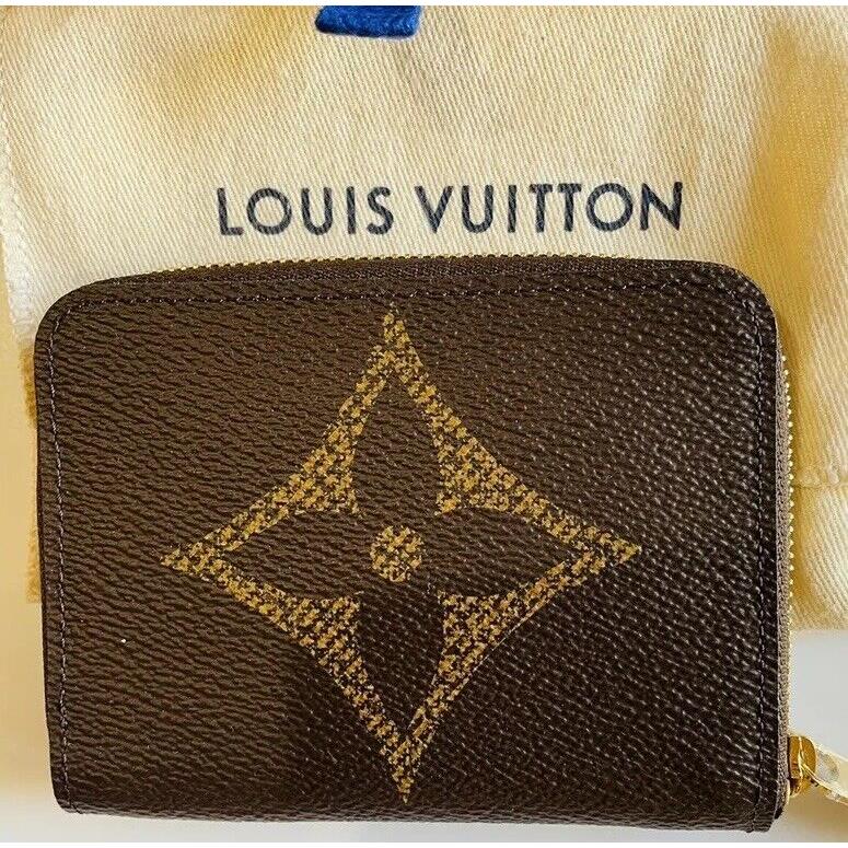 Louis Vuitton Wallet Giant Monogram Zippy Coin Purse Receipt Box All Paperwork