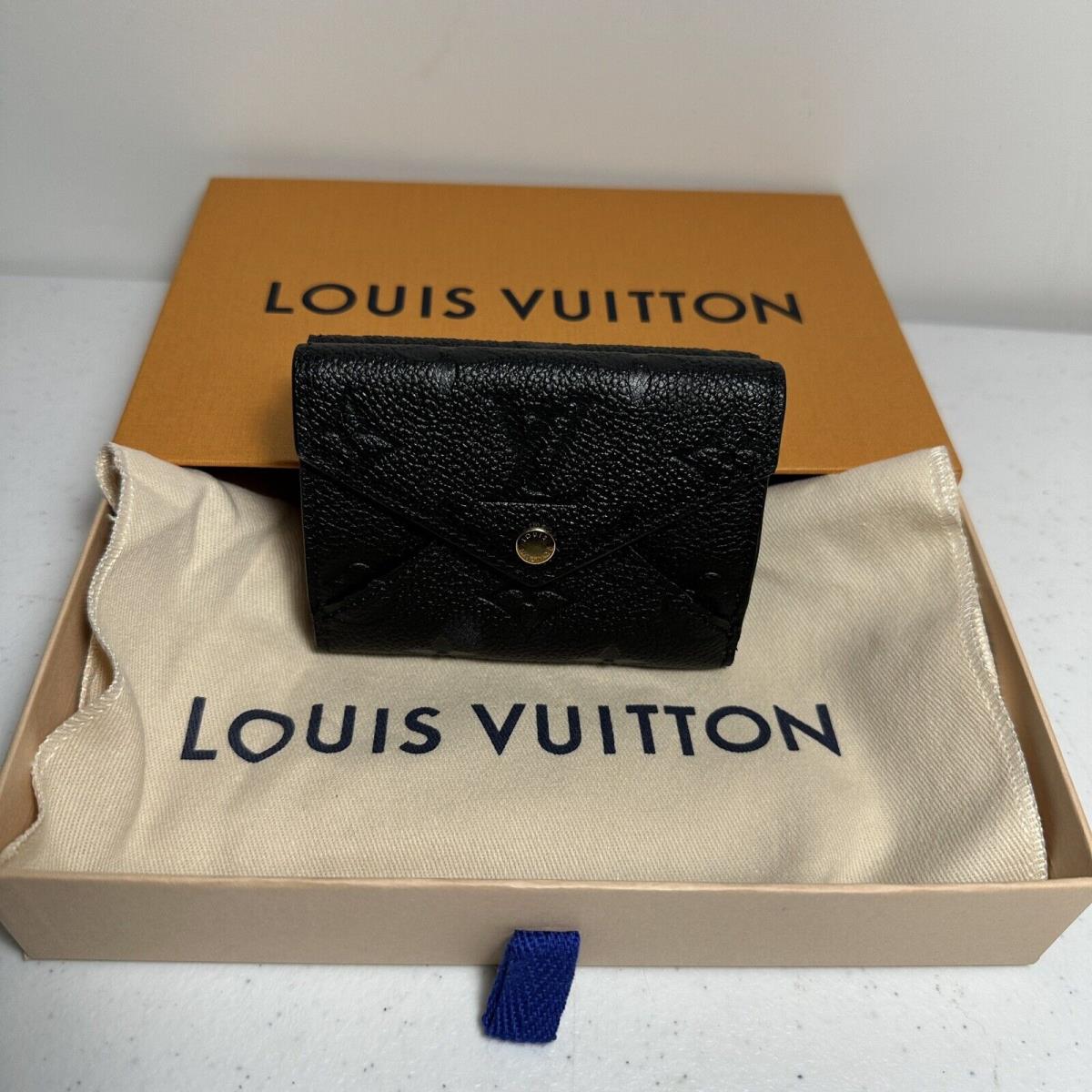 Louis Vuitton PF Celeste Monogram Tri-fold Empreinte Noir Wallet M82133 Black