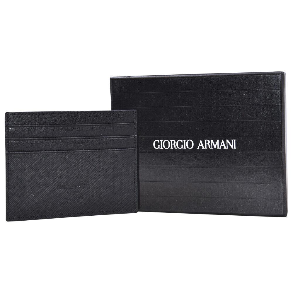 Giorgio Armani Men`s Card Holder Leather