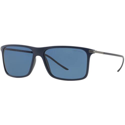 Giorgio Armani AR8034 5059/80 57mm Matte Navy Blue Sunglasses Italy