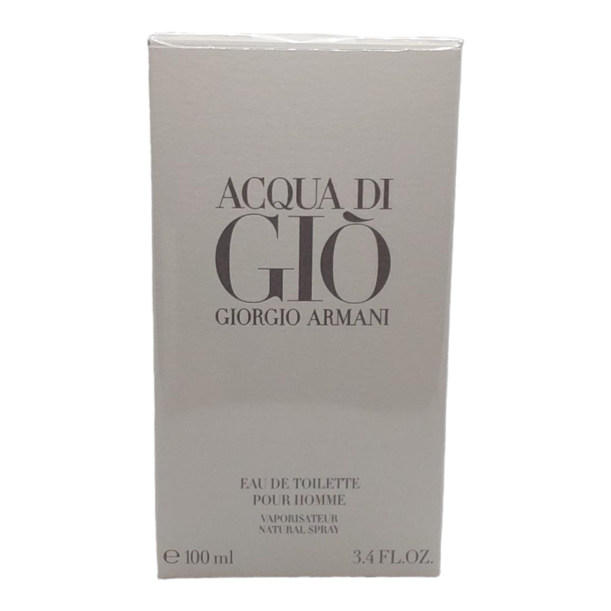 Giorgio Armani Acqua Di Gio For Men Homme Eau De Toilette 3.4 oz 100 ml