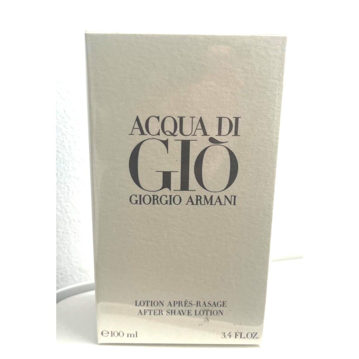 Acqua Di Gio by Giorgio Armani 3.4 oz After Shave Lotion For Men