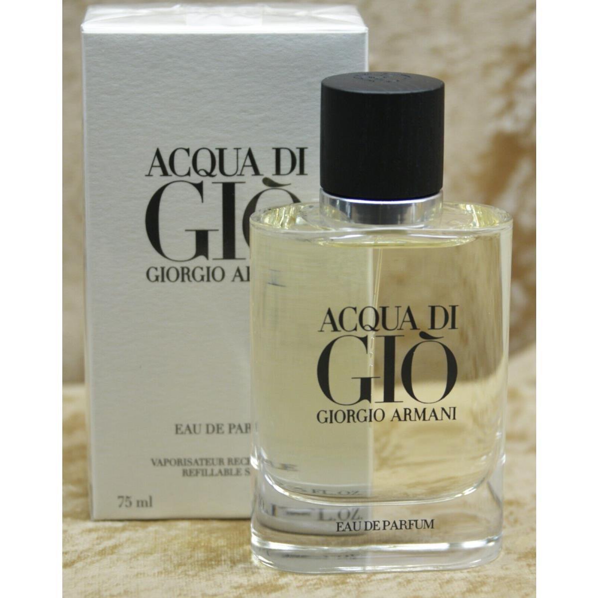 Acqua DI Gio Giorgio Armani Eau DE Parfum 2.5 OZ Refillable Spray