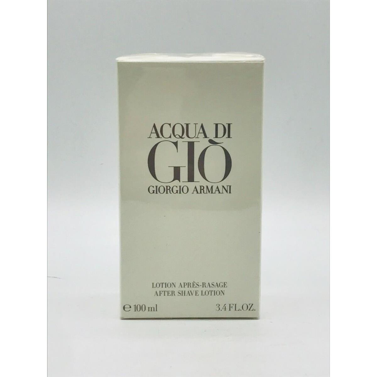 Acqua Di Gio By Giorgio Armani After Shave 3.4 oz 100 ml Box