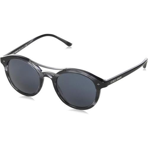 Giorgio Armani Sunglasses AR 8007-5595 R5 Stripped Gray Frames of Life