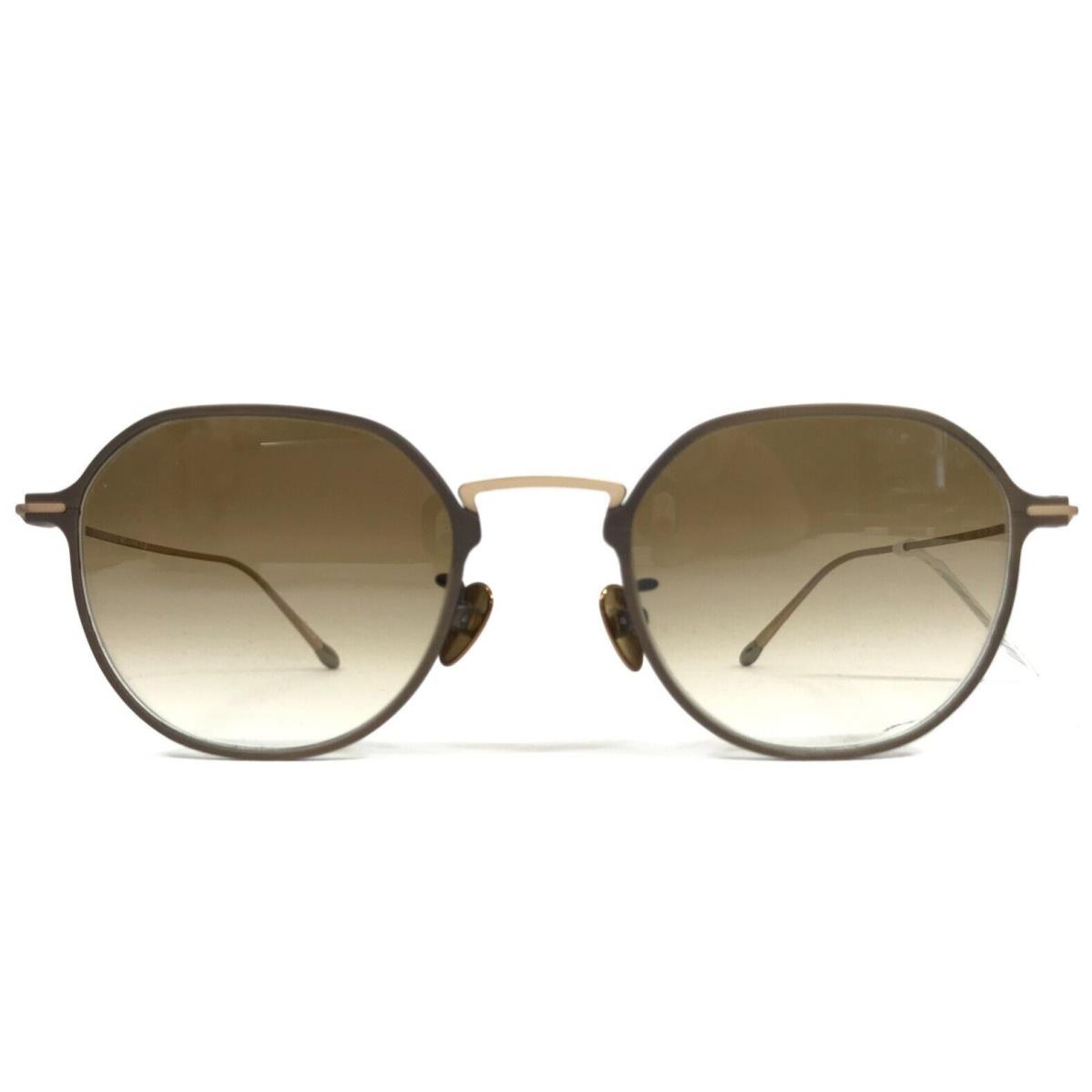 Giorgio Armani Sunglasses AR6138-T 334051 Matte Bronze Round with Gradient Brown