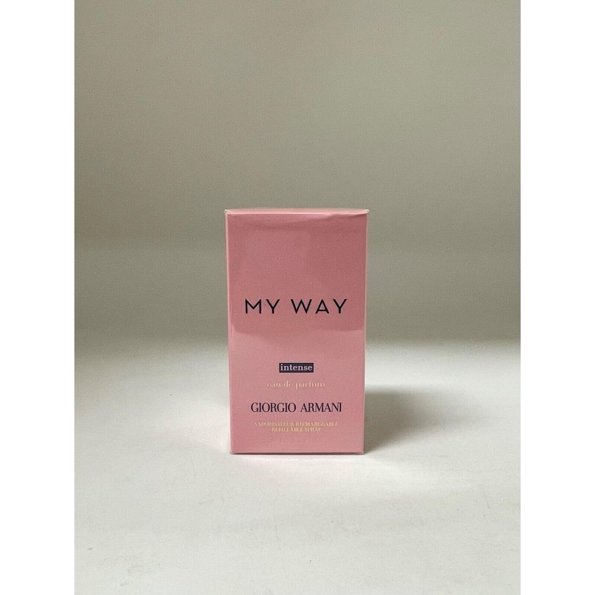 MY Way Intense Giorgio Armani 1.7 oz 50 ml Edp Refillable Spray