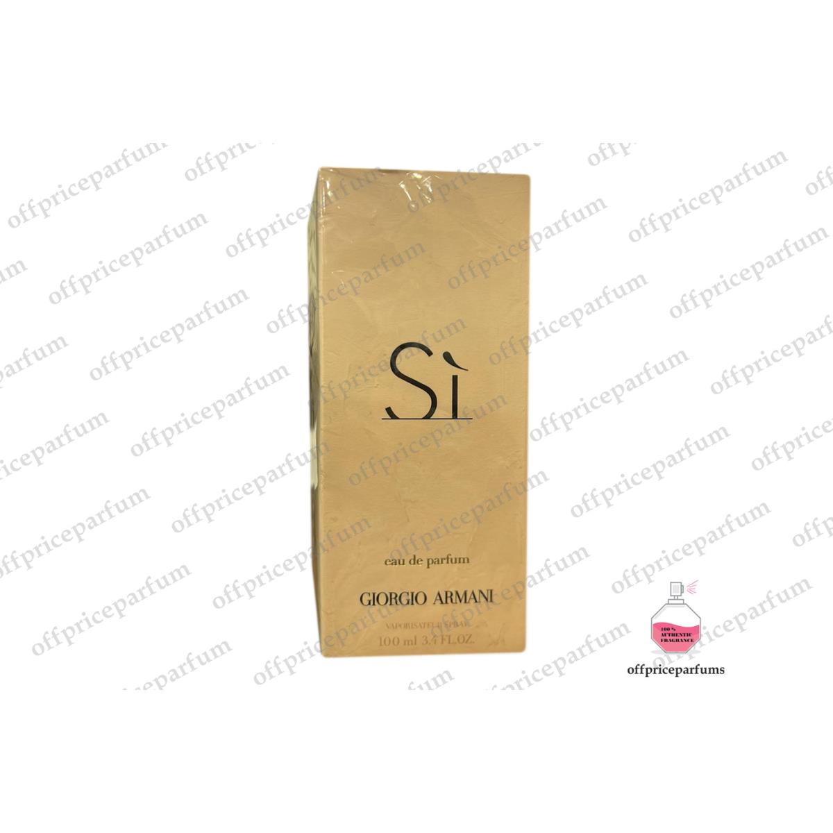 Armani SI By Giorgio Armani Women 3.4 OZ 100 ML Eau De Parfum Box