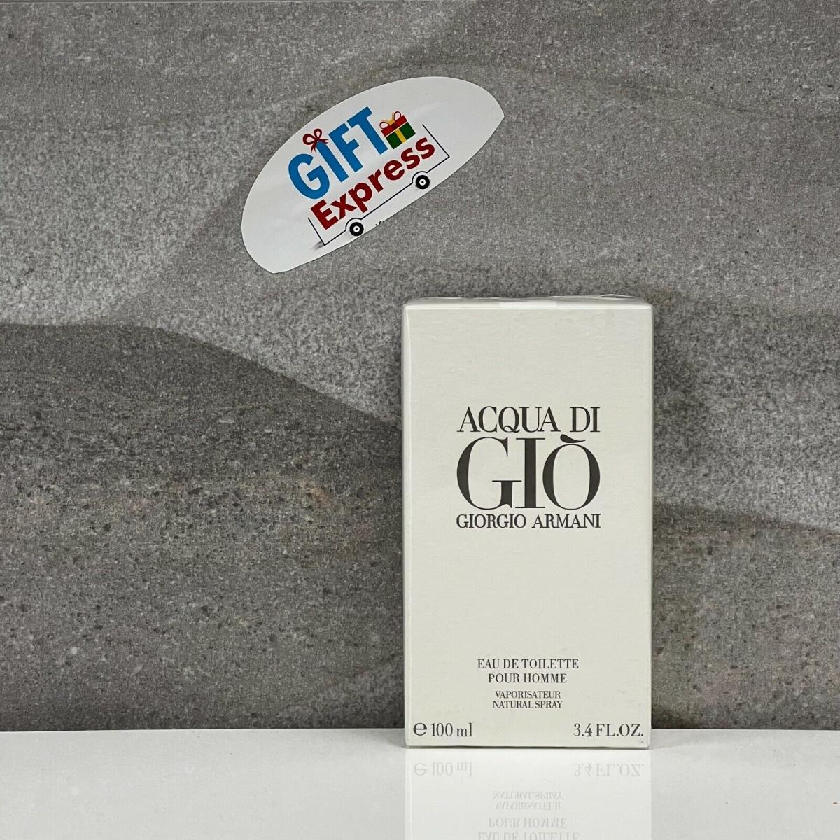 Aqua Acqua Di Gio Eau de Toilette Edt 3.3 / 3.4 by Giorgio Armani Men