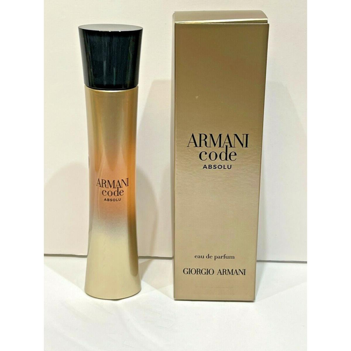 Armani Code Absolu Giorgio Armani Women Perfume Edp Spray 1.7 oz / 50 ml Niob