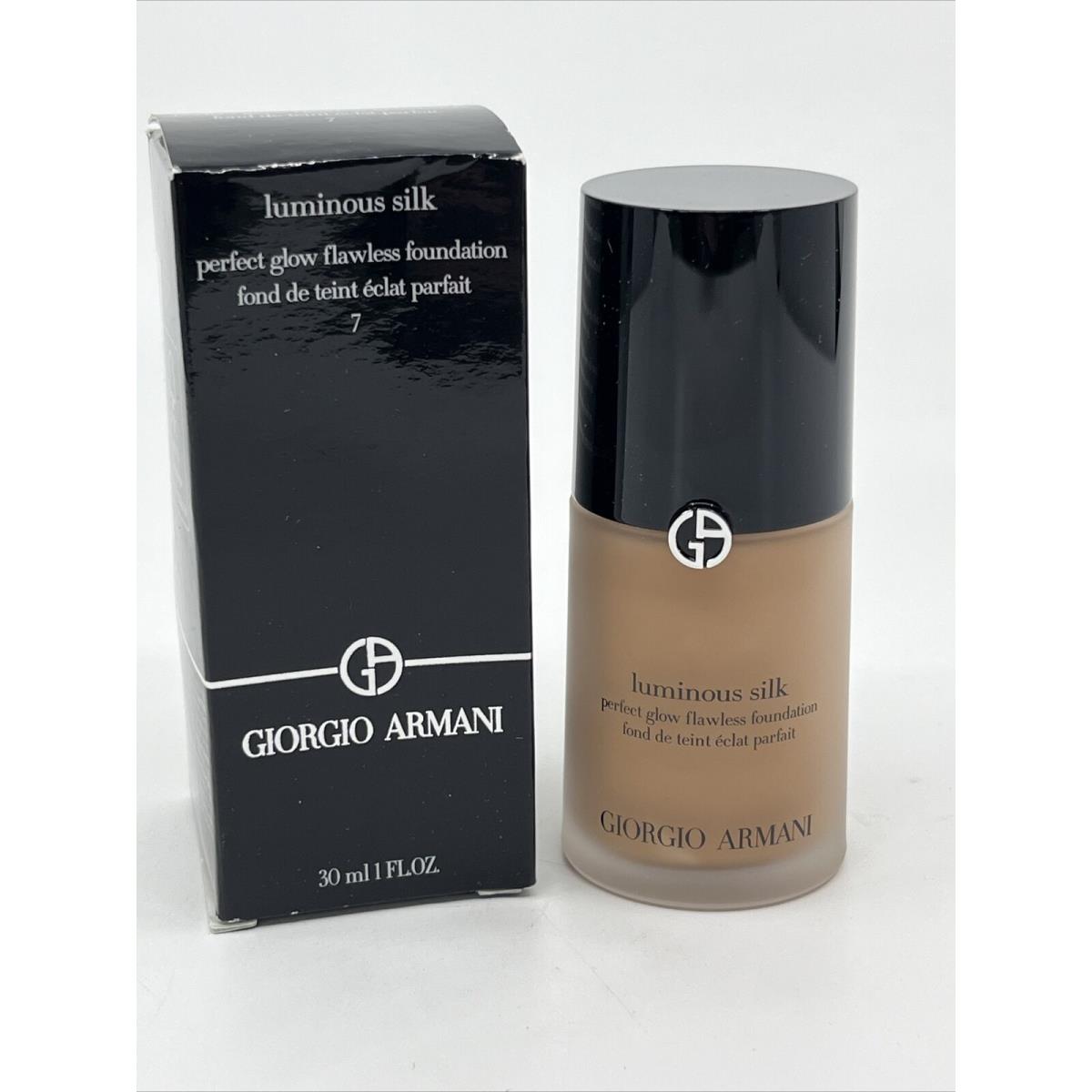 Giorgio Armani 1 Oz. Luminous Silk Foundation 7 Medium To Tan Peach