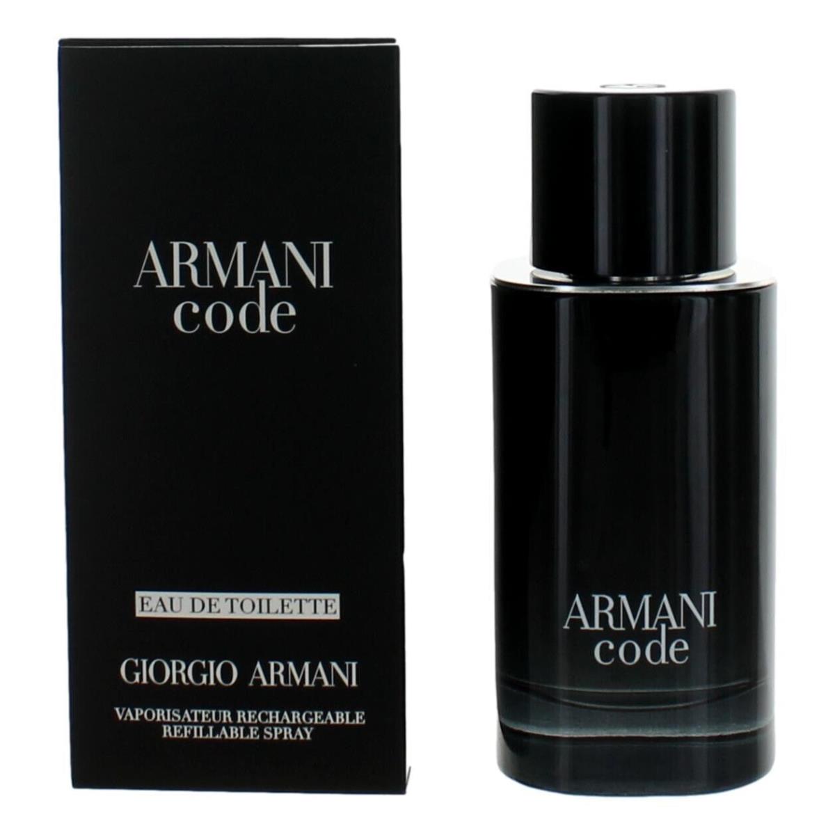 Armani Code by Giorgio Armani 2.5 oz Edt Refillable Spray For Men