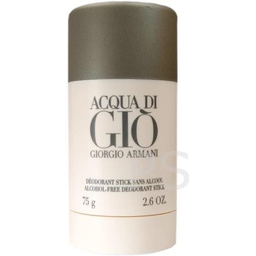 Acqua DI Gio Deodorant Stick For Men 2.6oz Alcohol Free by Giorgio Armani