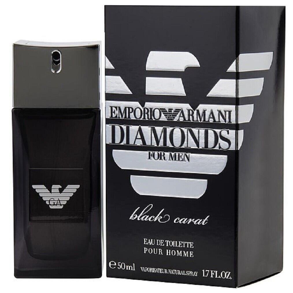 Emporio Armani Diamonds Black Carat 1.7 oz / 50 ml Edt Men Cologne Spray