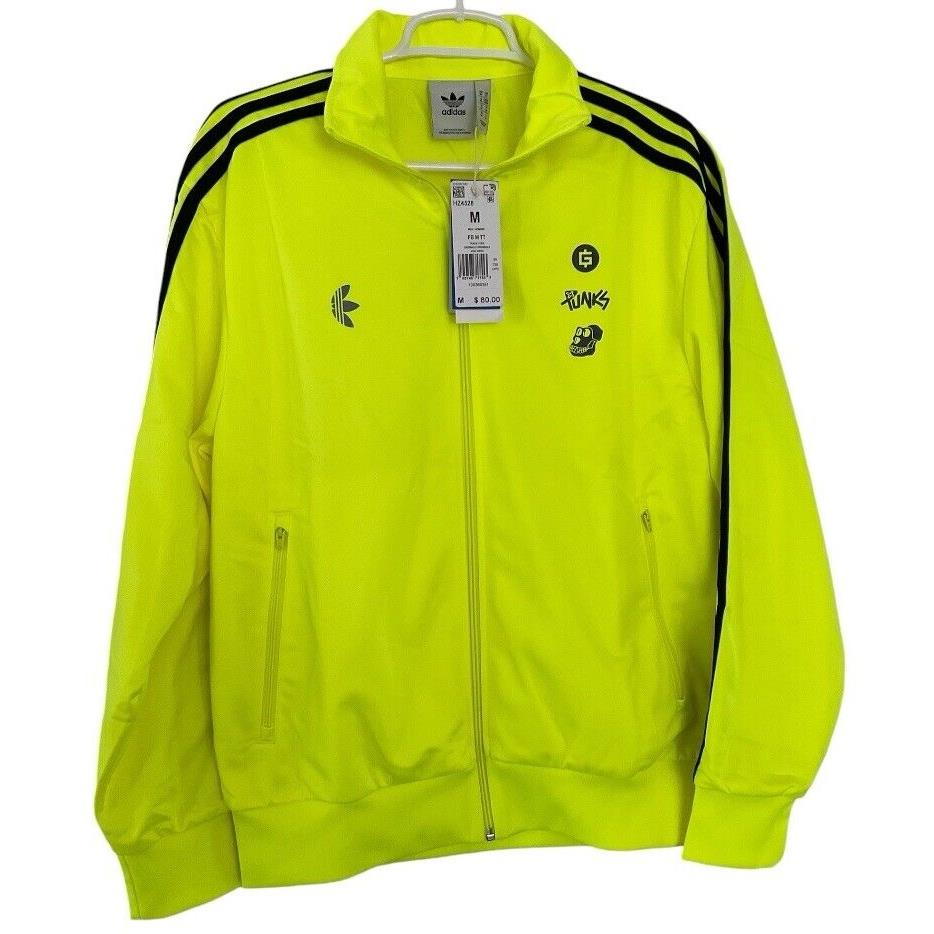 Adidas Men s Sz M Bored Ape Yacht Club Punks Neon Firebird Track Jacket HZ4528