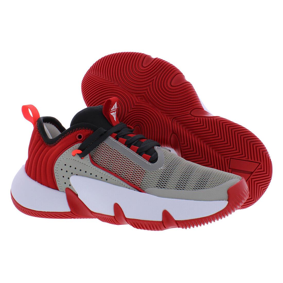 Adidas Trae Unlimited GS Boys Shoes Size 6 Color: Khaki/red